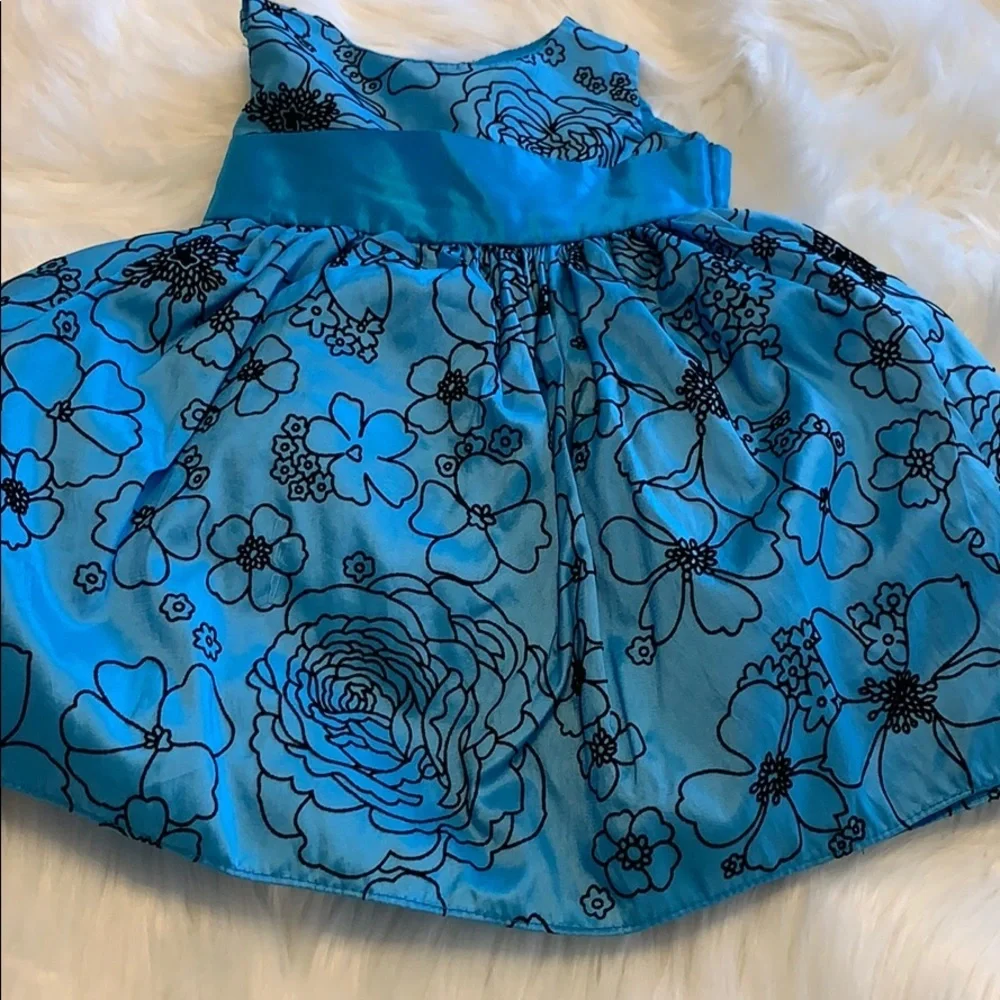 Beautiful blue baby girl dress D3